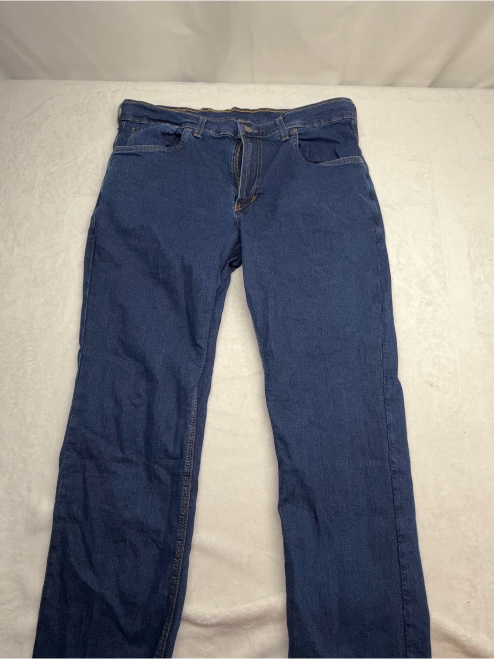 Origin Delta68 Legit Fit Straight Dark Wash Stretch Denim Made In USA 36x32